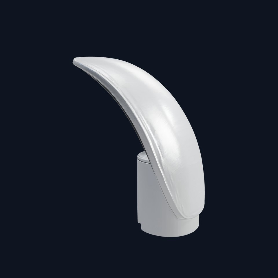 Curved Modern Streetlight Steel Design model pack